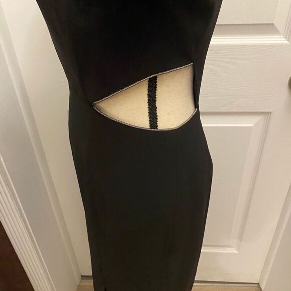 Halston Heritage chain trim cut out dress, size 4 - Picture 5 of 12